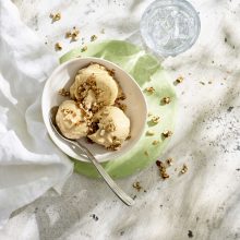 Almond & Peanut Butter Crunch Vegan Ice Cream